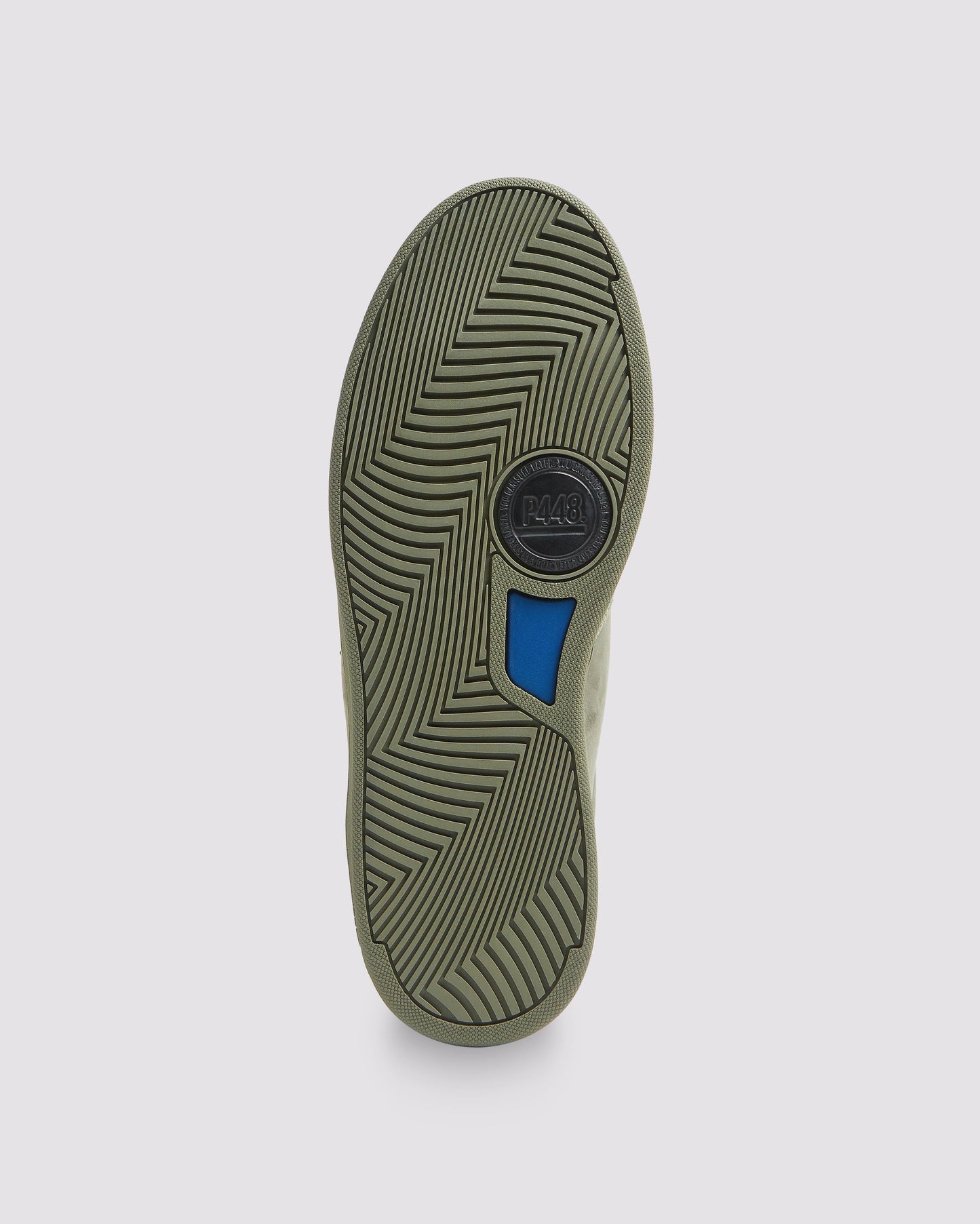 P448 Vert All Green - Low-Top Army Green Nubuck & Suede Sneaker - Women|Men