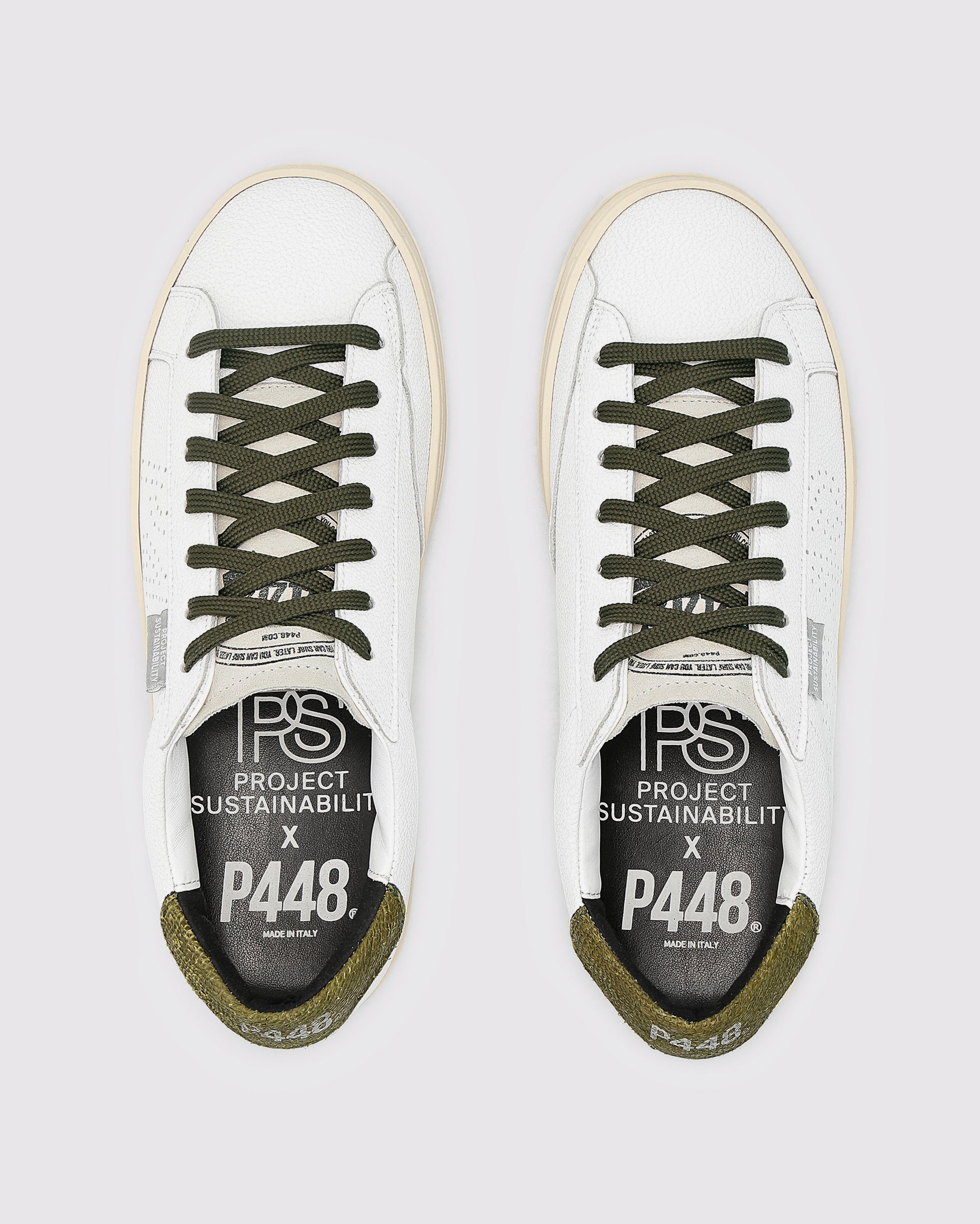 P448 John Lionfish White/Army Sneaker - Women|Men