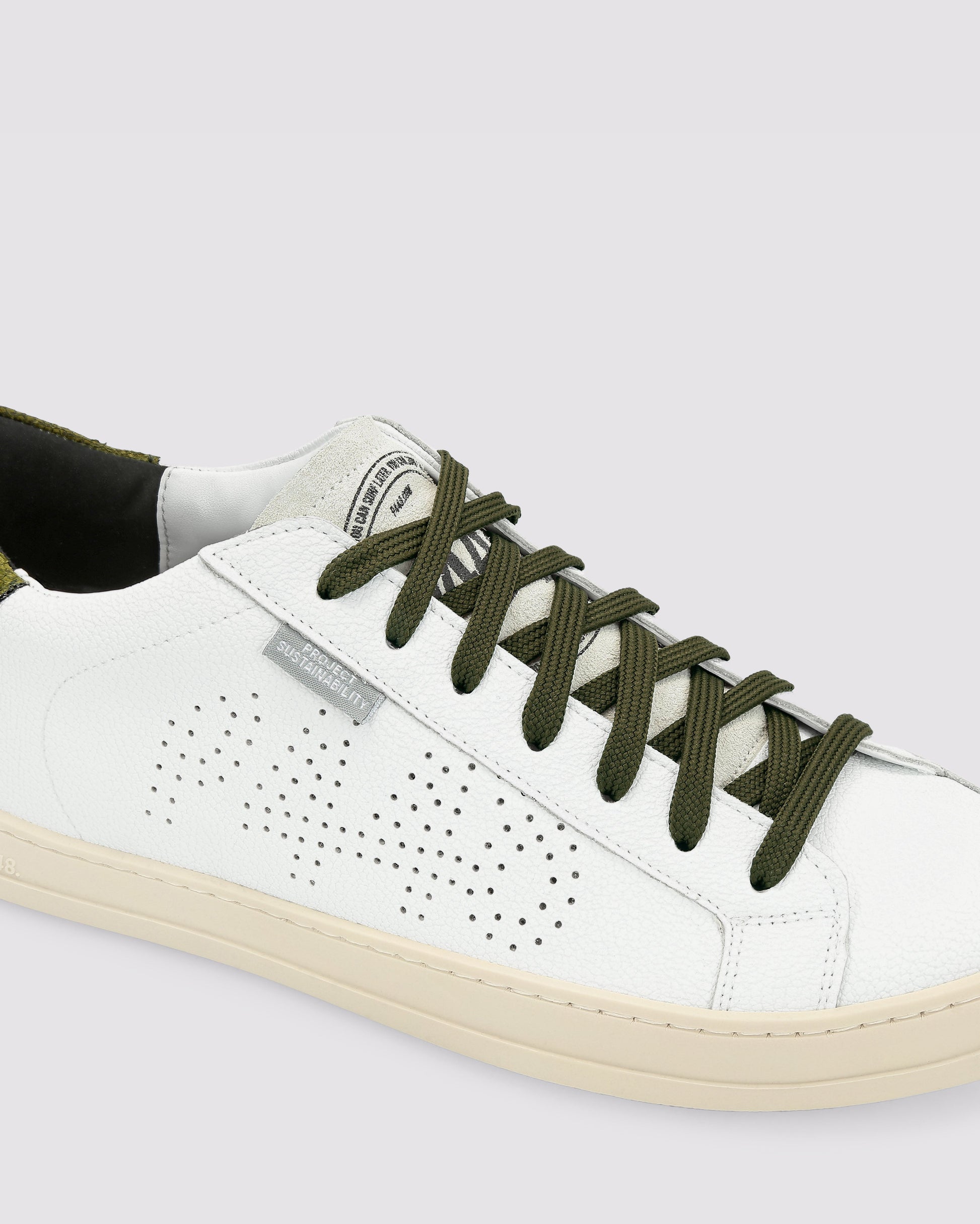 P448 John Lionfish White/Army Sneaker - Women|Men
