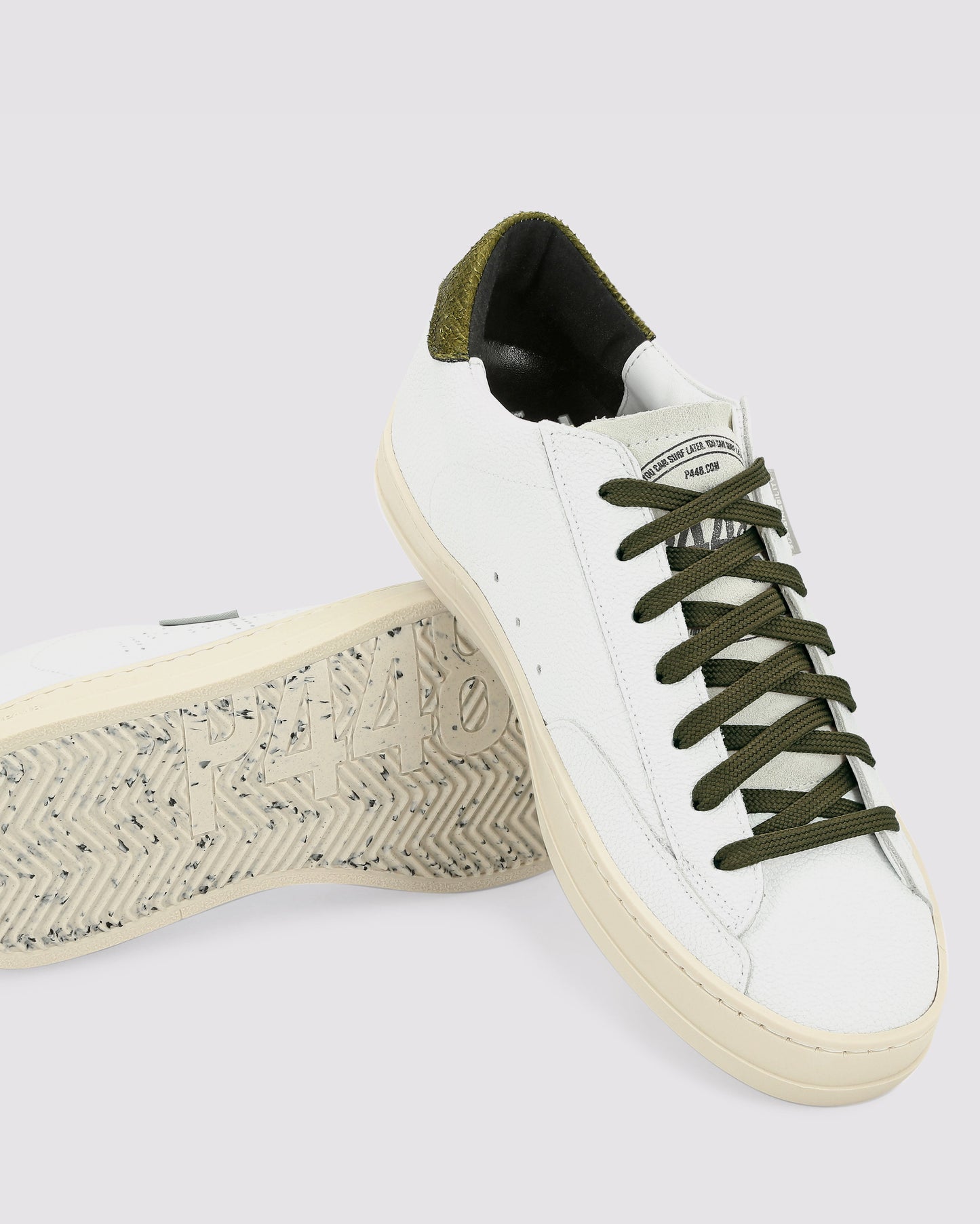 P448 John Lionfish White/Army Sneaker - Women|Men