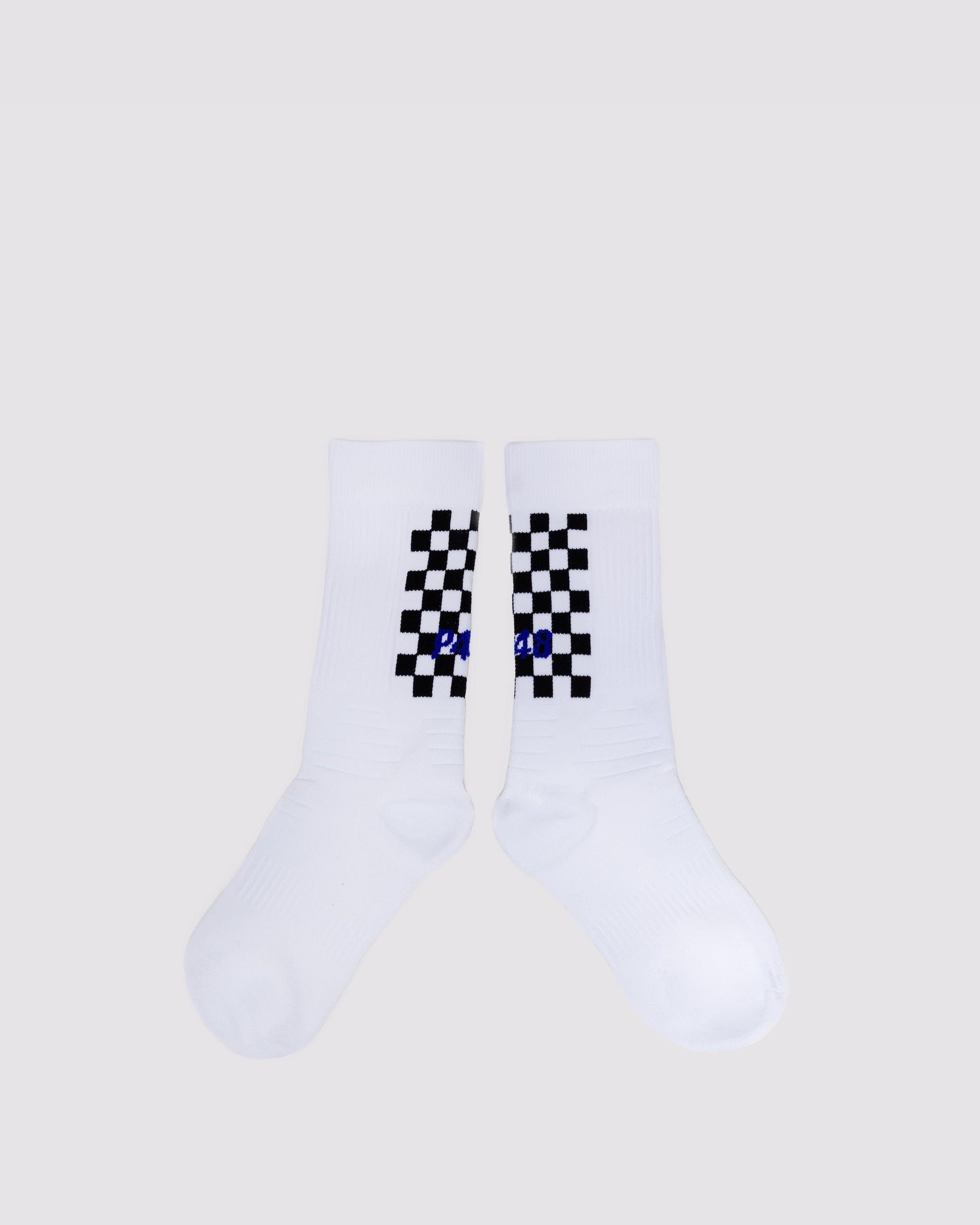 P448 Socks White/Check - Women|Men