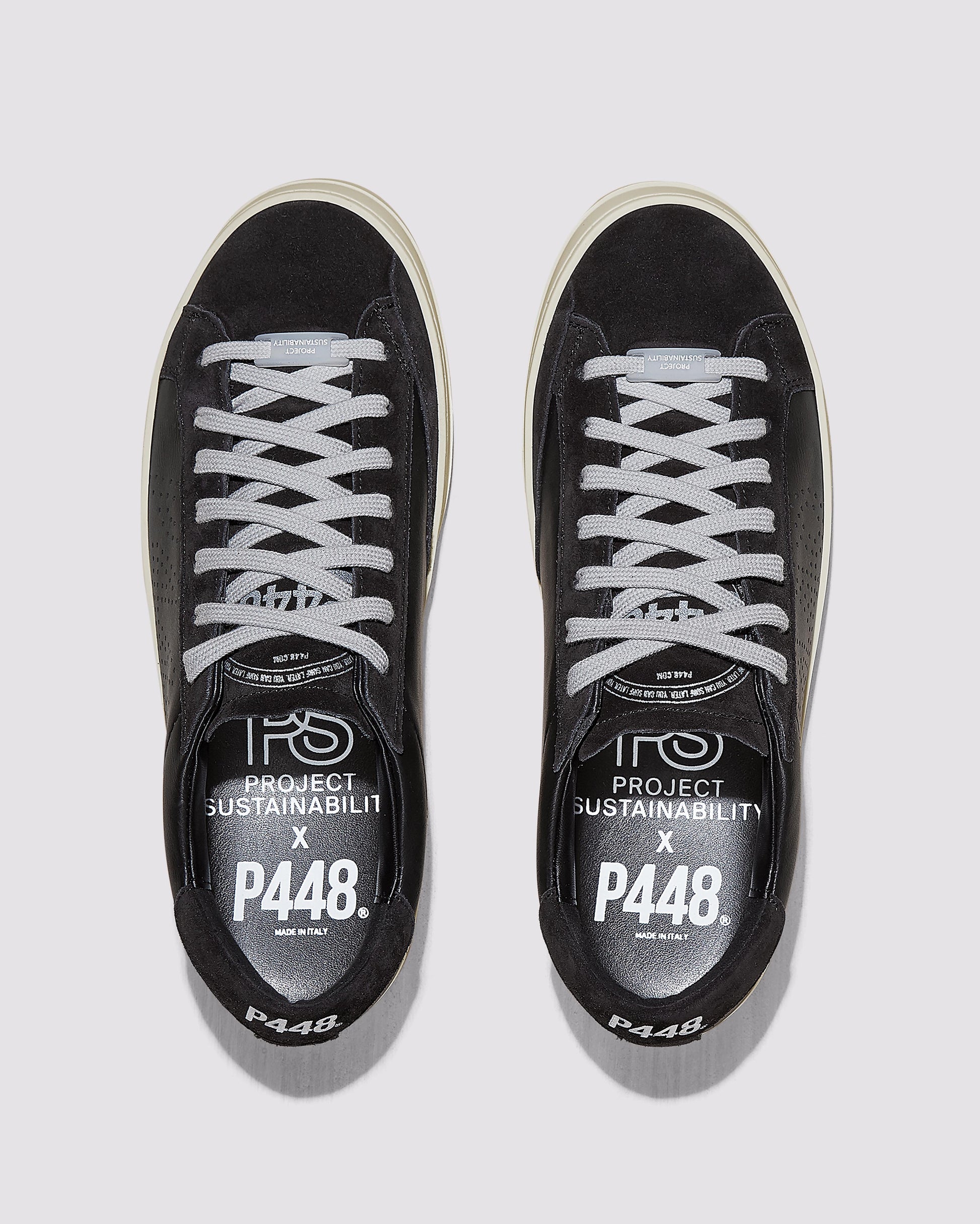 P448 John Recycled Black Sneaker - Men|Women
