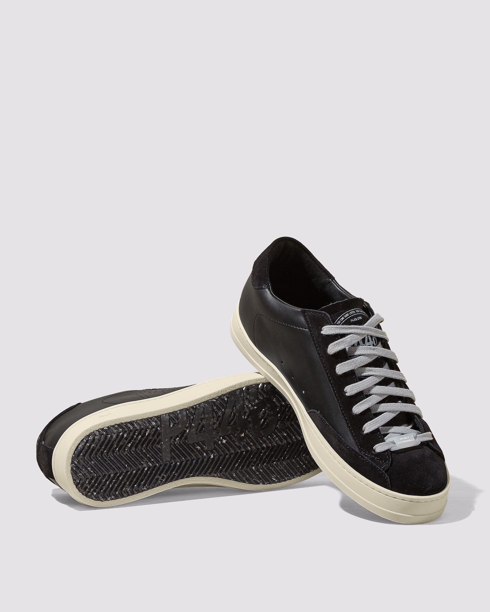 P448 John Recycled Black Sneaker - Men|Women