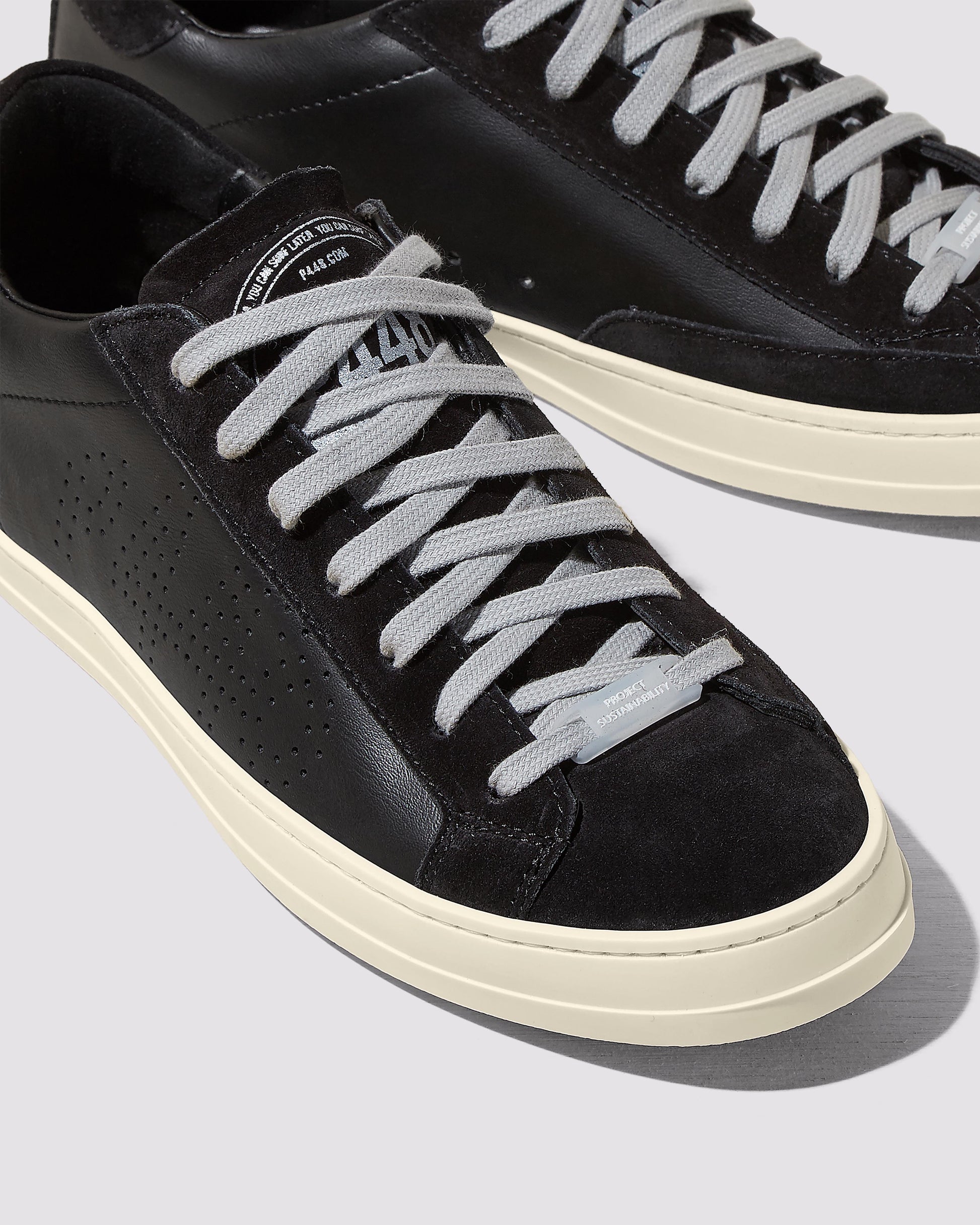 P448 John Recycled Black Sneaker - Men|Women