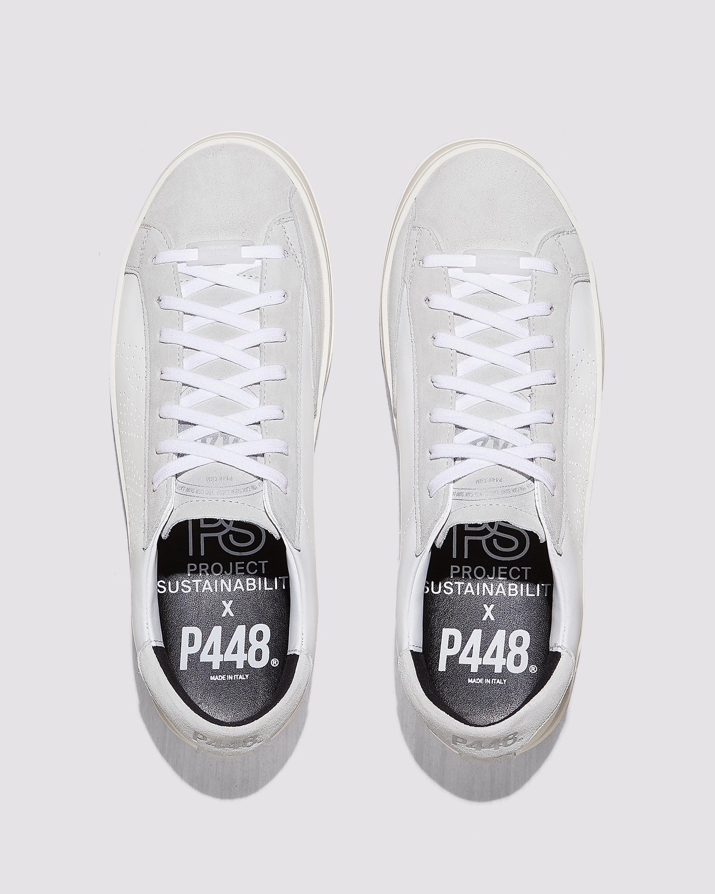 P448 John Recycled White Sneaker - Women|Men