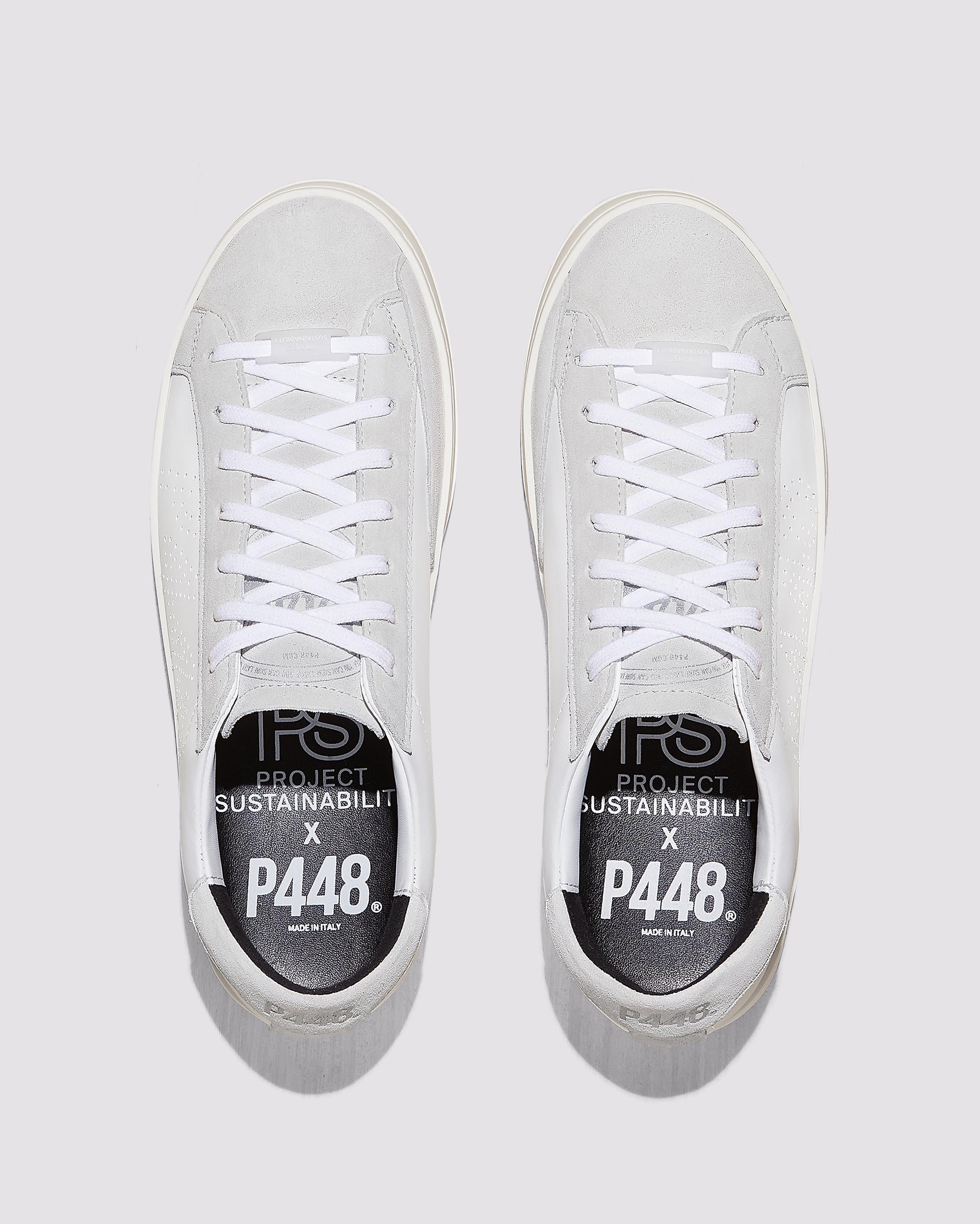 P448 John Recycled White Sneaker - Women|Men
