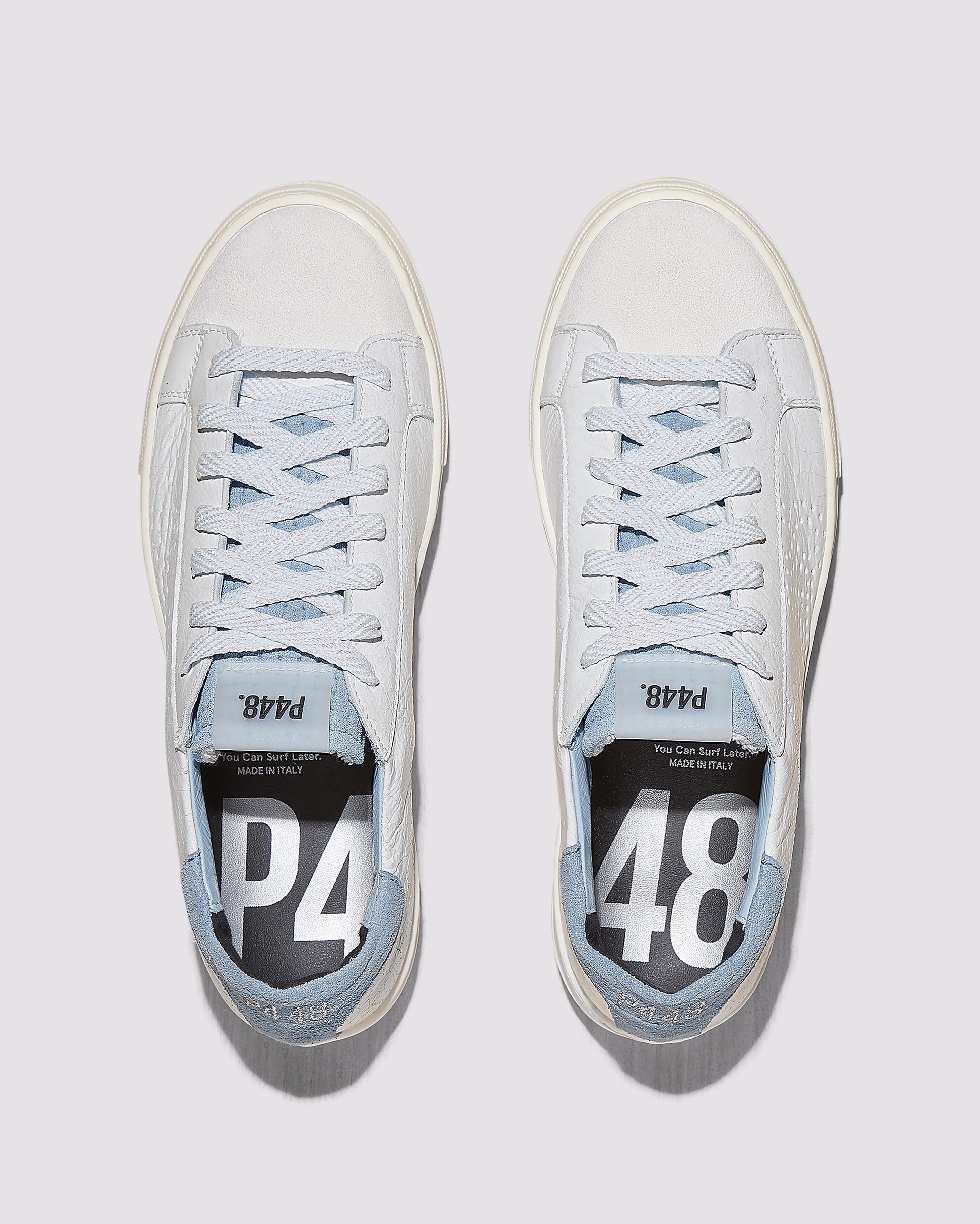 P448 Thea Celeste/White Sneaker - Women