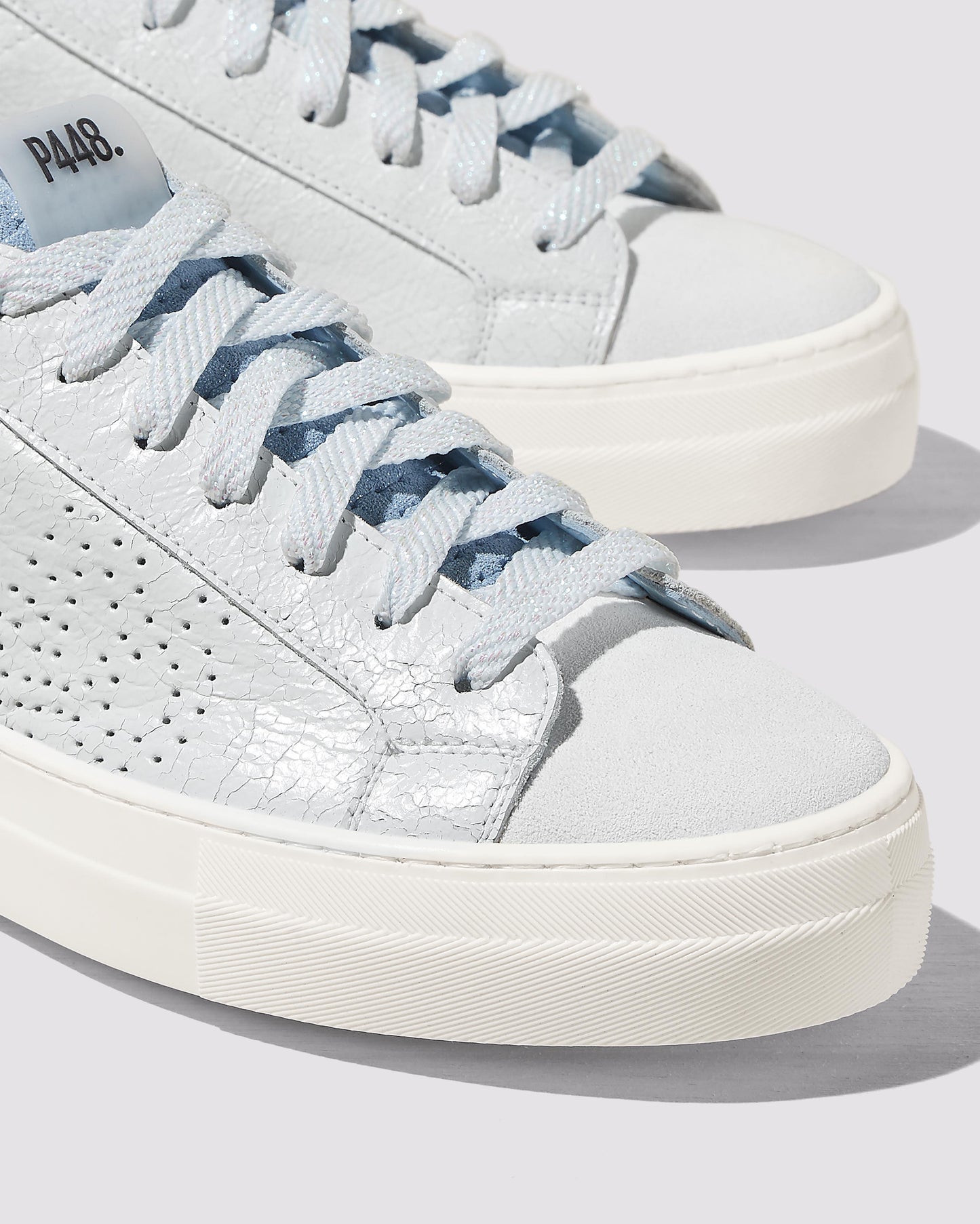 P448 Thea Celeste/White Sneaker - Women