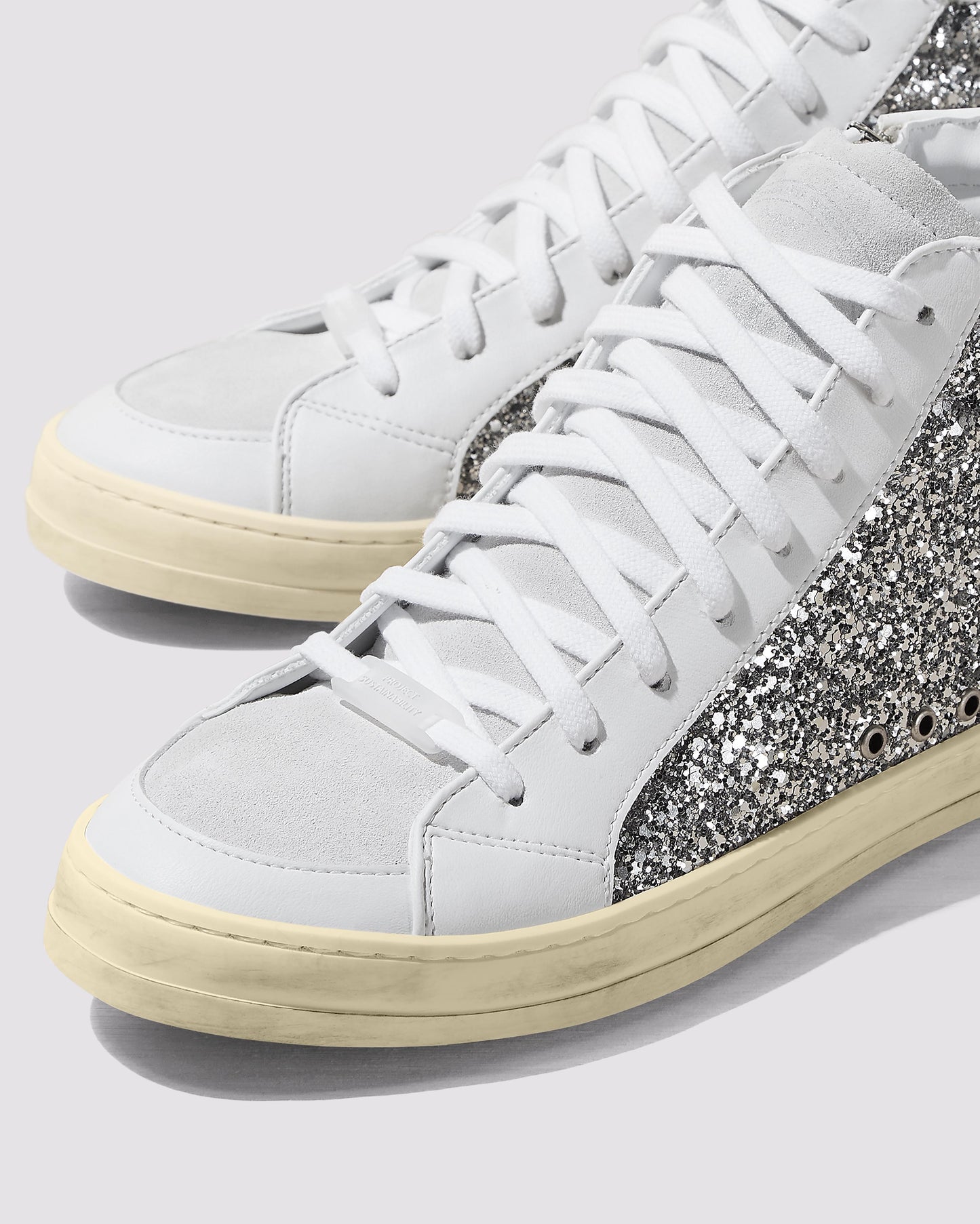 P448 Skate Recycled White/Silver Sneaker - Women