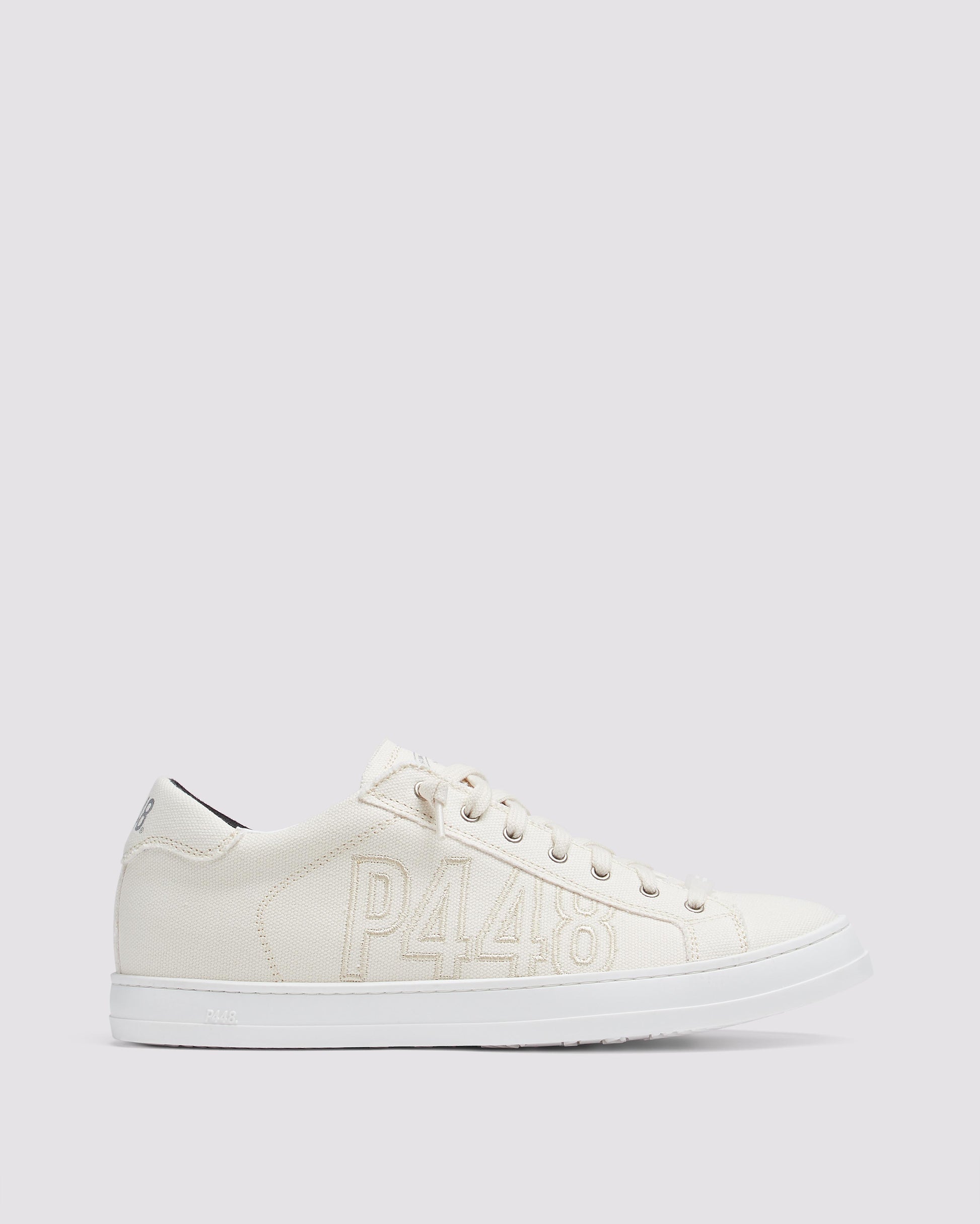 P448 John Cream Canvas Sneaker - Women