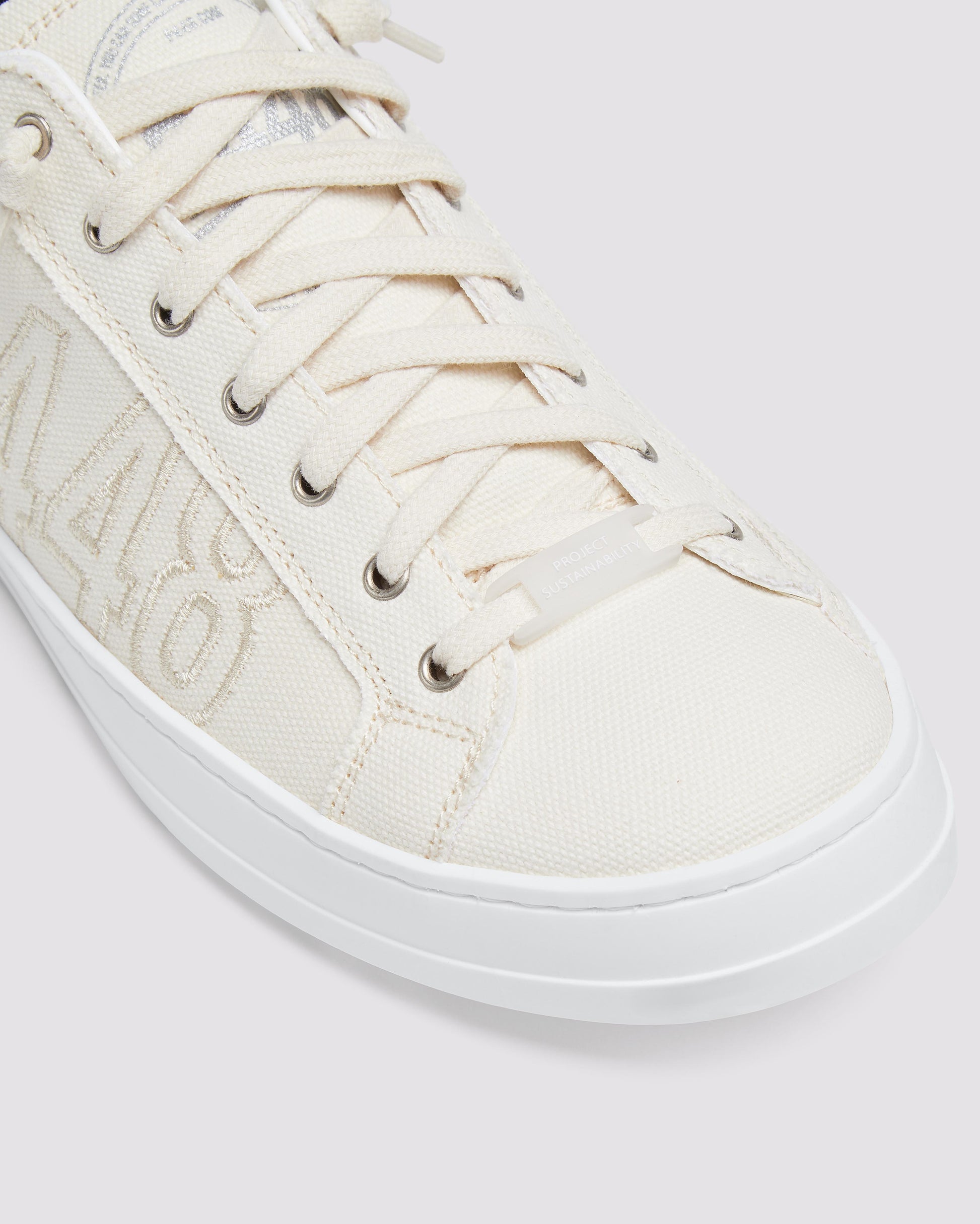 P448 John Cream Canvas Sneaker - Women
