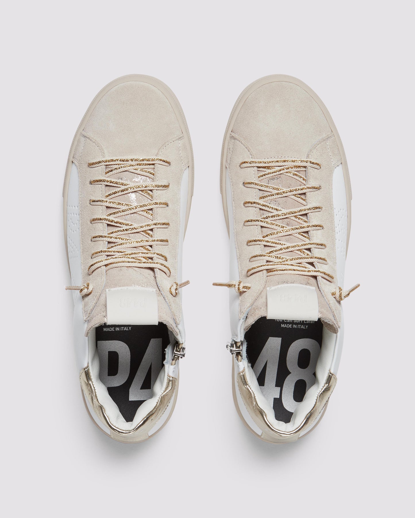 P448 Thea Mid Champagne Sneaker - Women