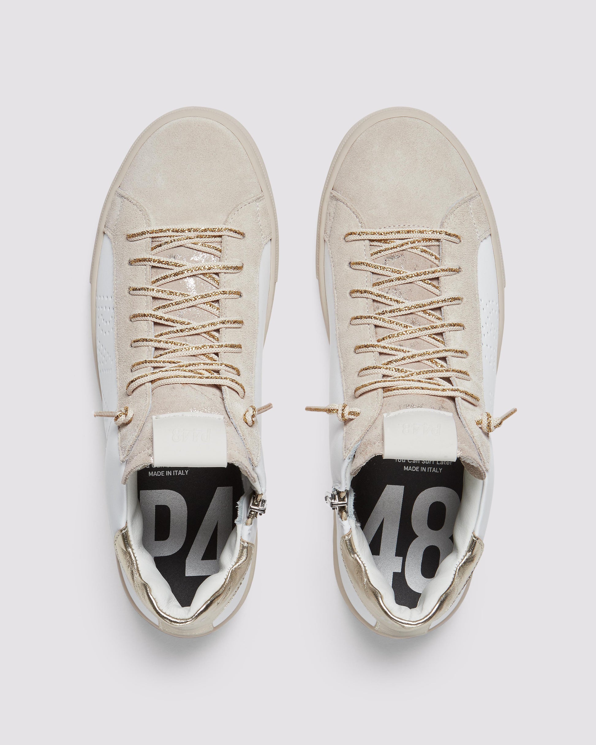 P448 Thea Mid Champagne Sneaker - Women