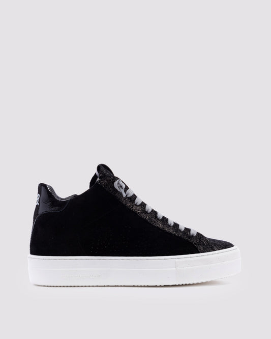 P448 Thea Mid Black/Dave Sneaker - Women