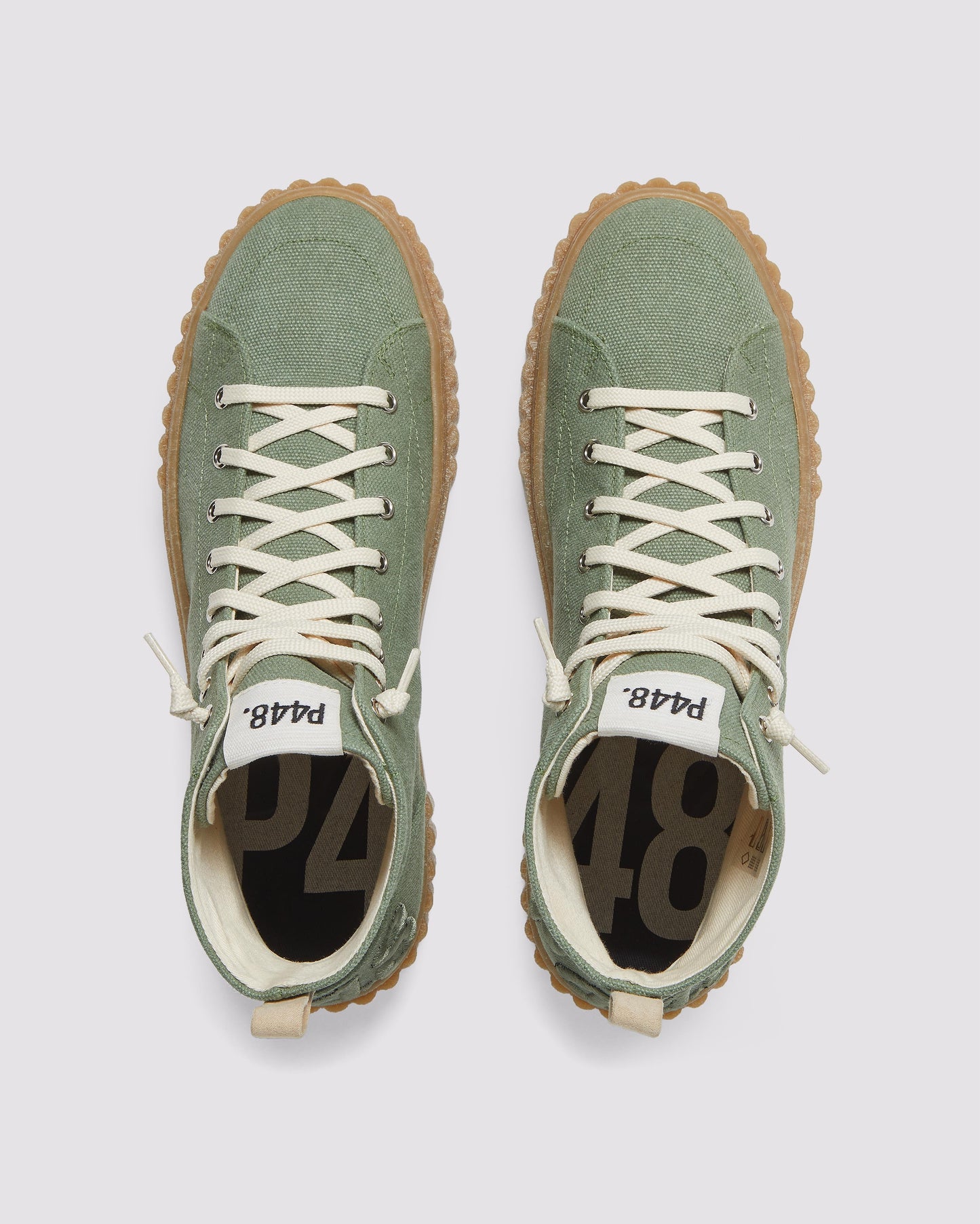 P448 CreeperHi Olive Canvas Sneaker - Women