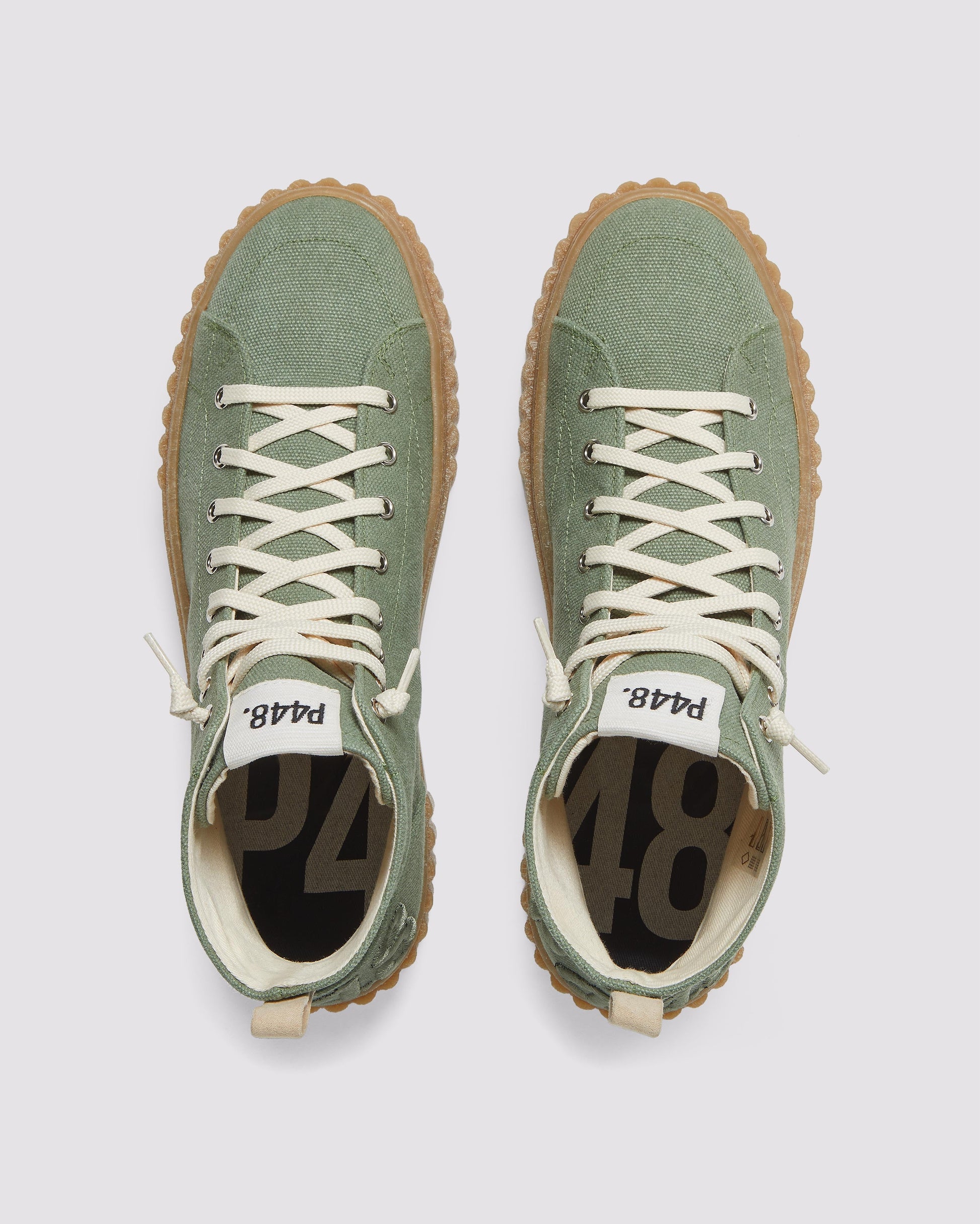 P448 CreeperHi Olive Canvas Sneaker - Women