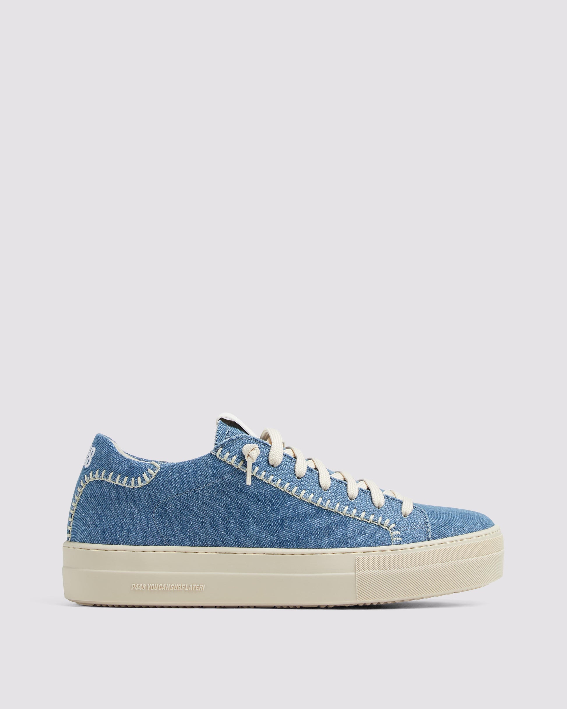 P448 Thea Denim Stitch Sneaker - Women