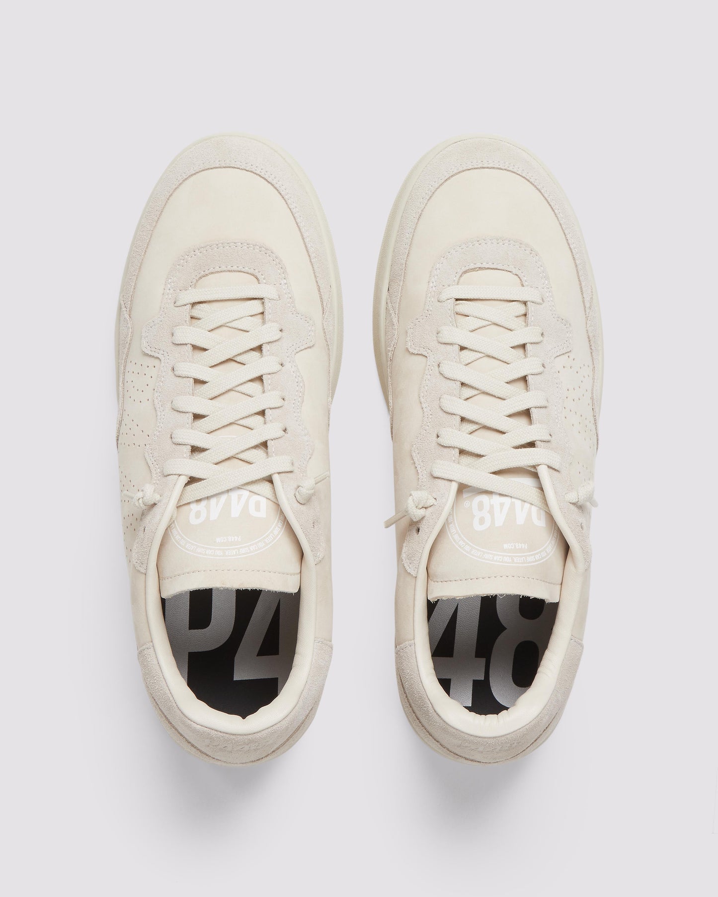 P448 Vert All Cream - Low-Top Cream Nubuck & Suede Sneaker - Women|Men