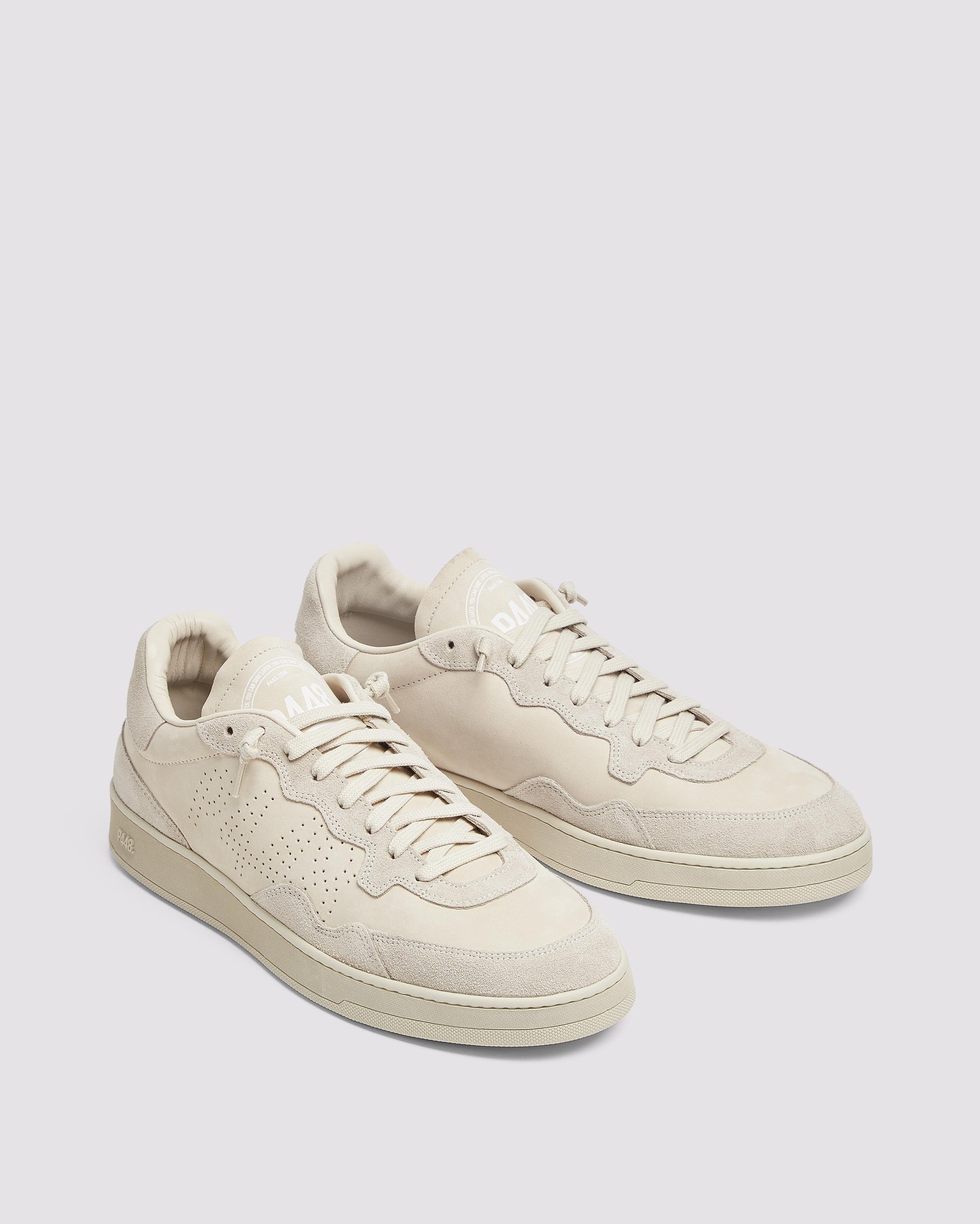 P448 Vert All Cream - Low-Top Cream Nubuck & Suede Sneaker - Women|Men