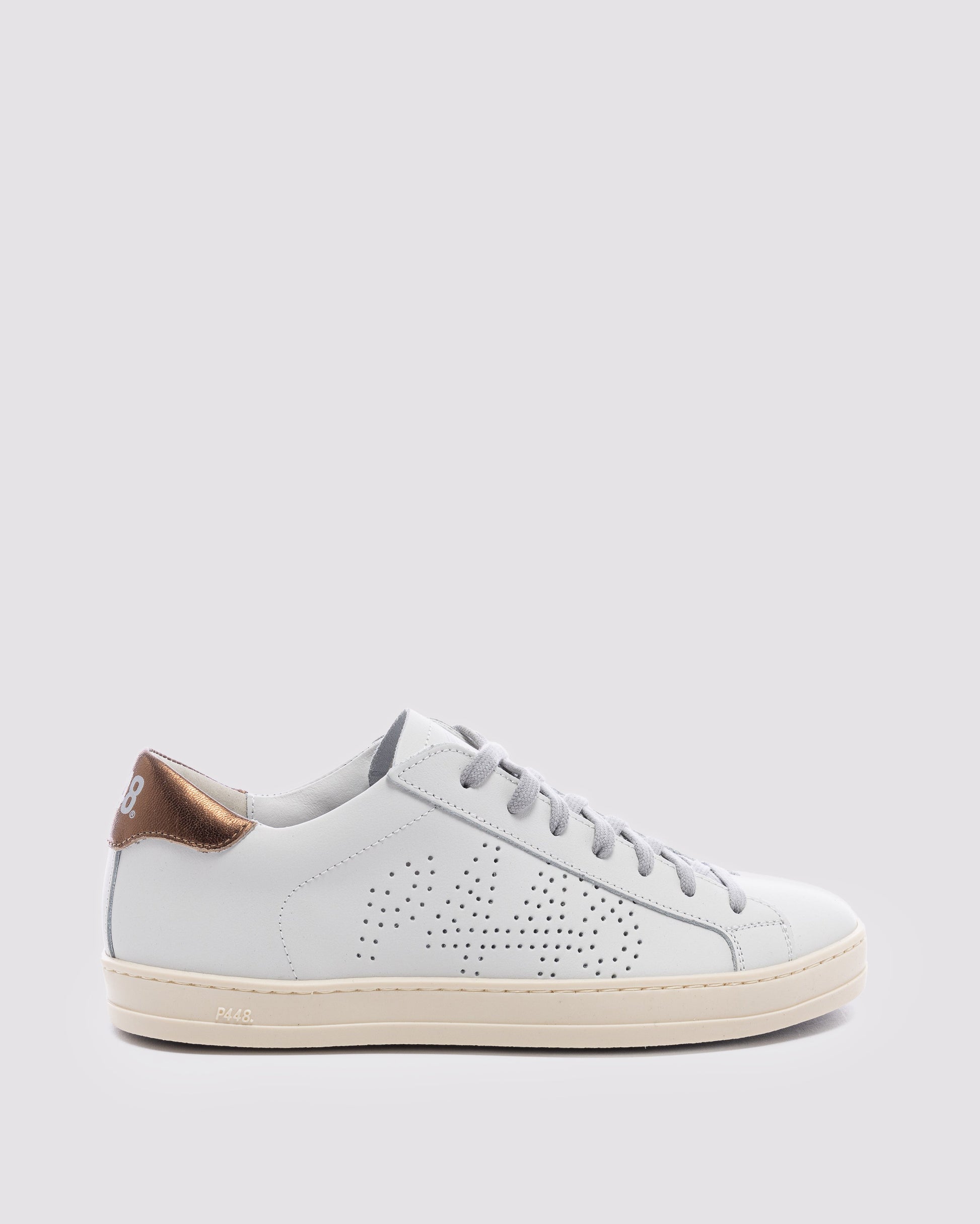 P448 John White/Bronze Sneaker - Women