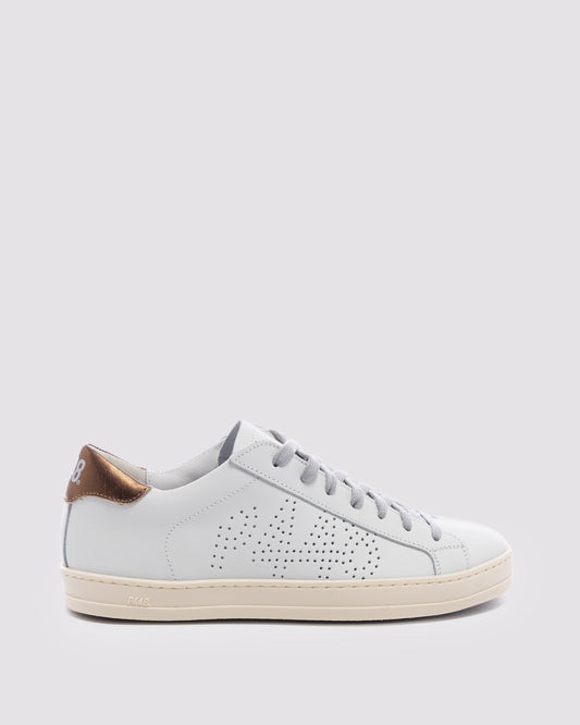 P448 John White/Bronze Sneaker - Women