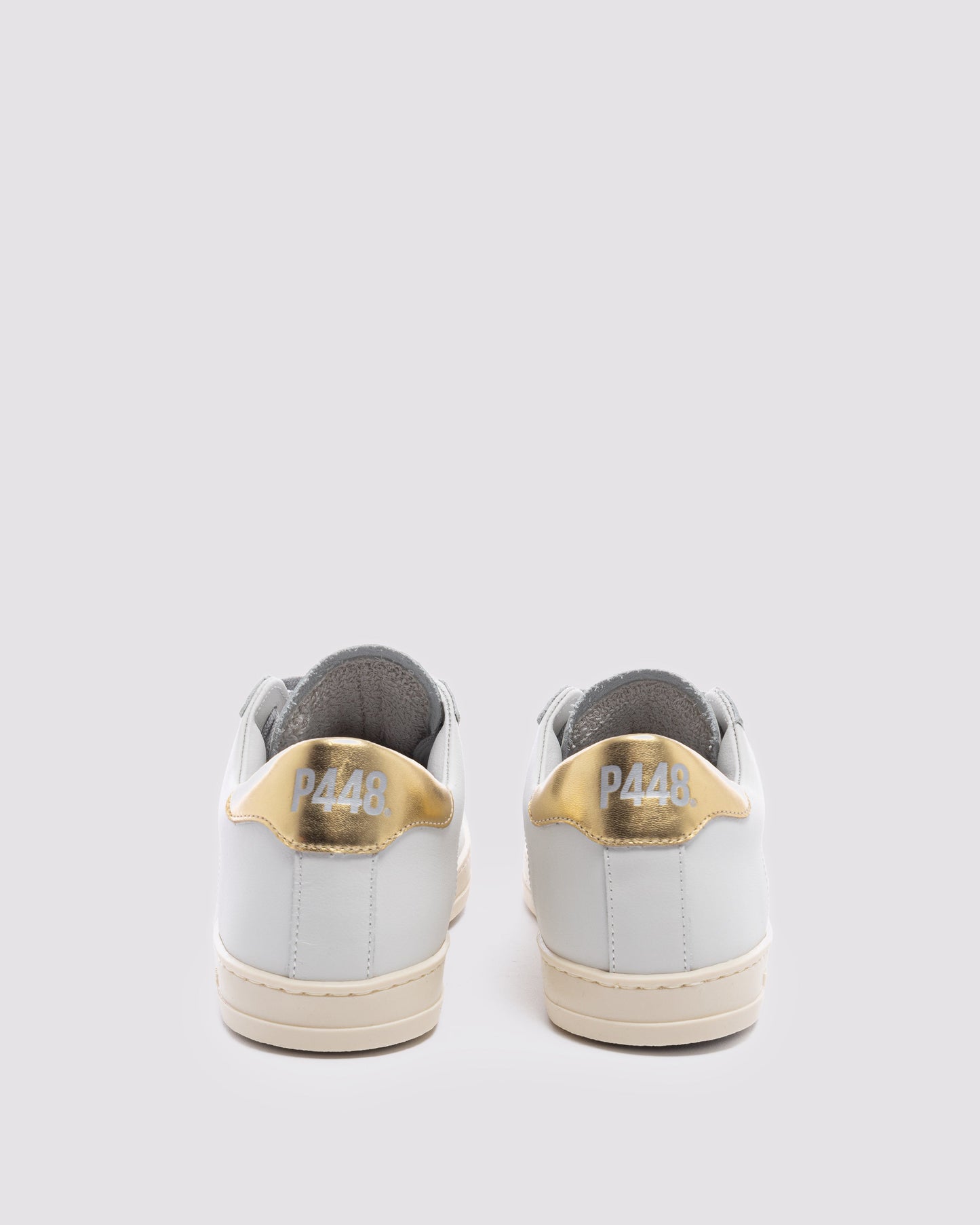 P448 John White/Gold Sneaker - Women