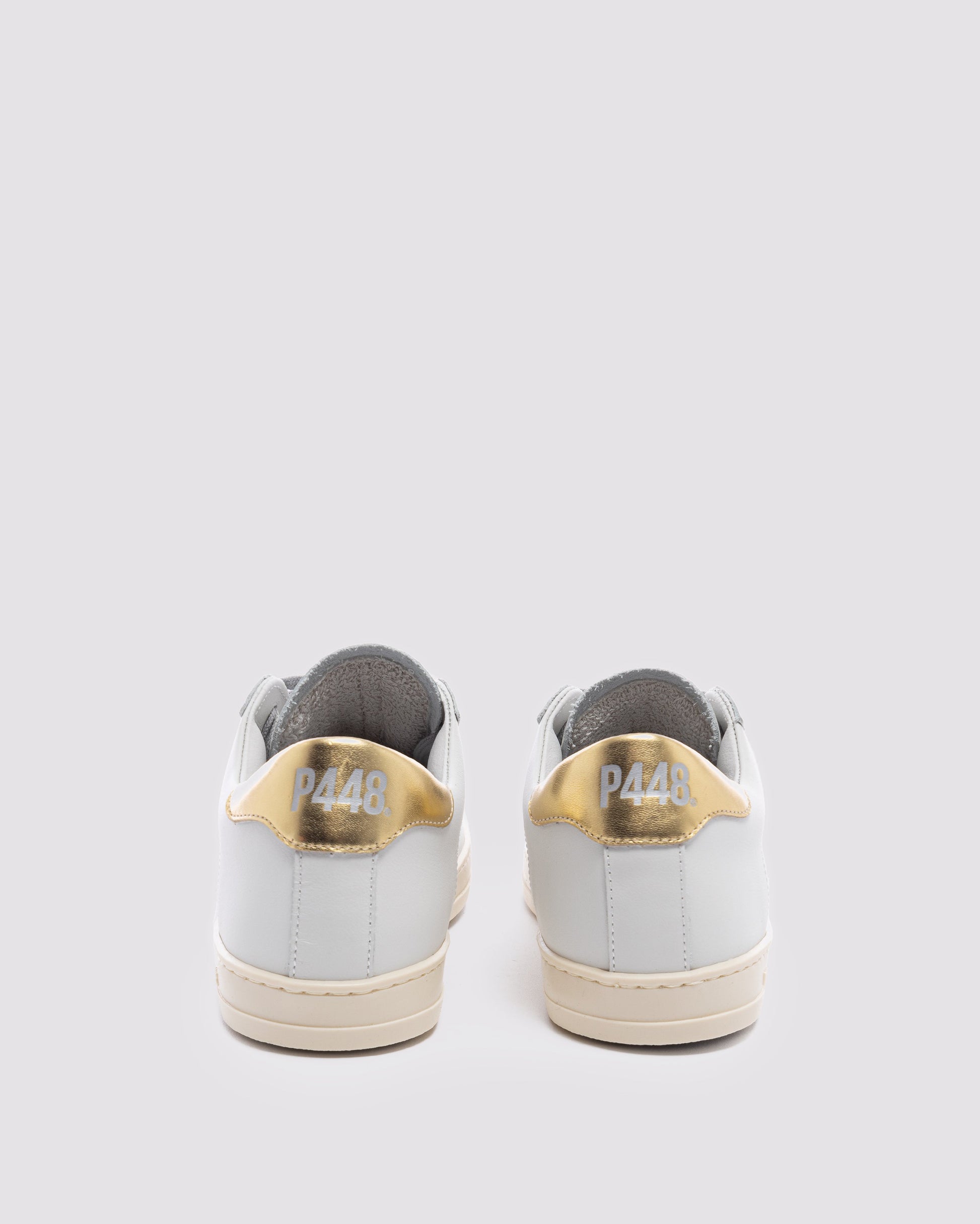 P448 John White/Gold Sneaker - Women