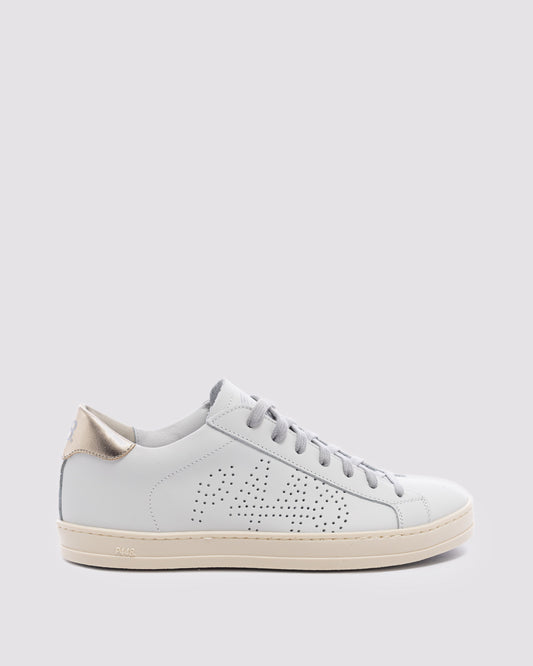 P448 John White/Platinum Sneaker - Women