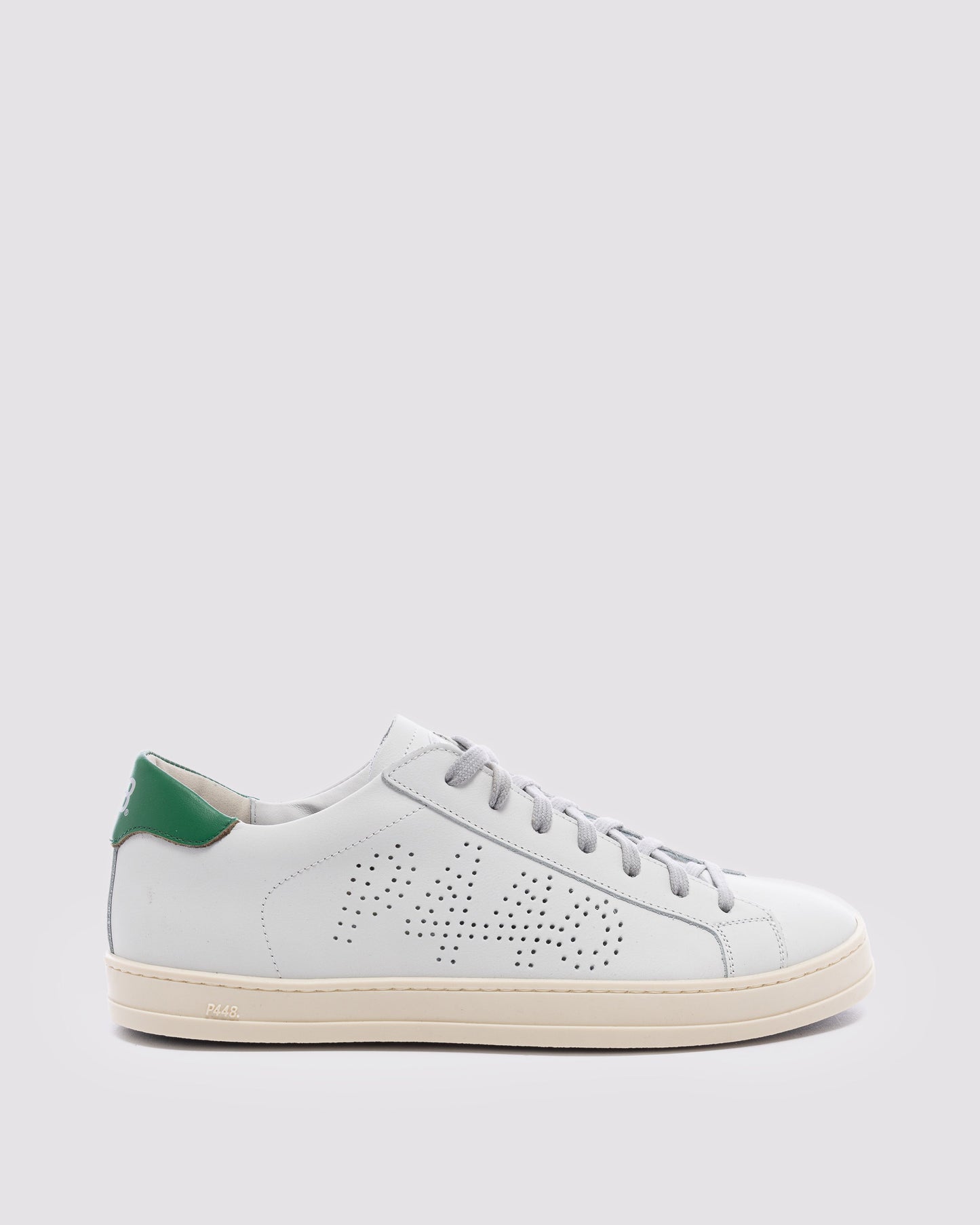 P448 John White/Green Sneaker - Men