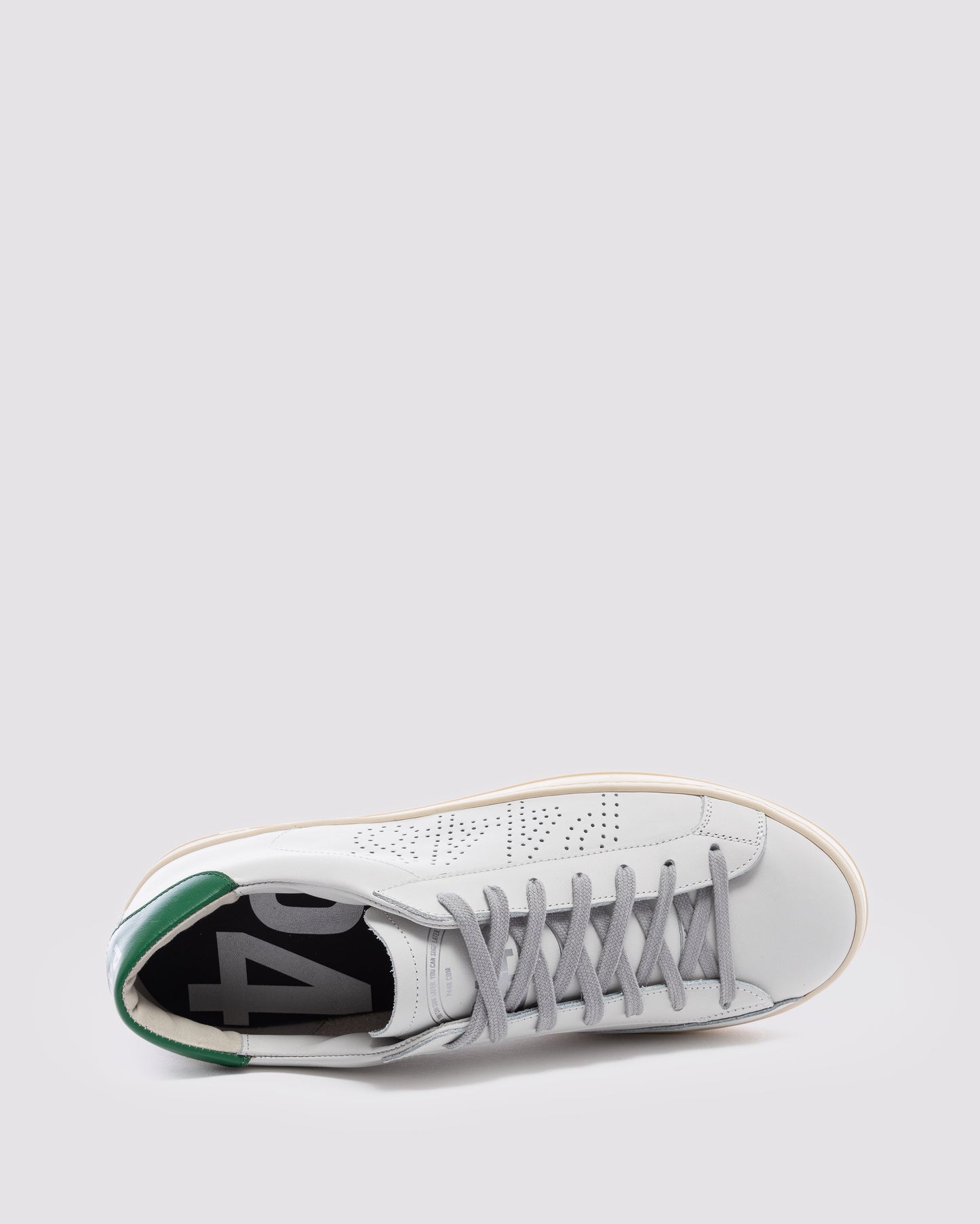P448 John White/Green Sneaker - Men