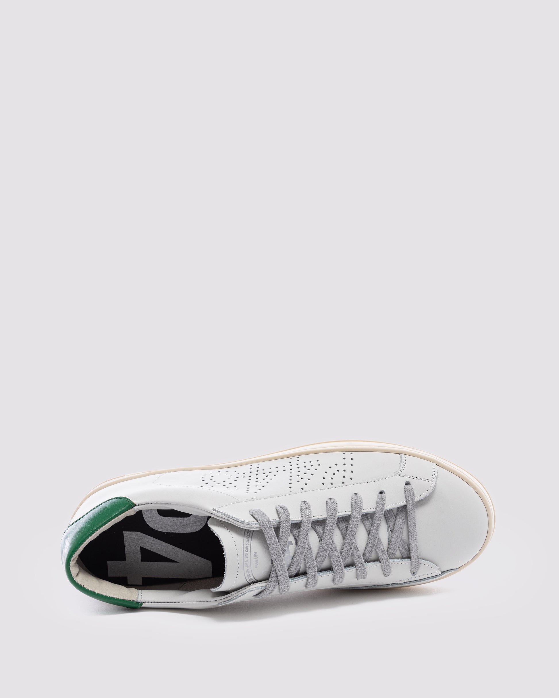 P448 John White/Green Sneaker - Men