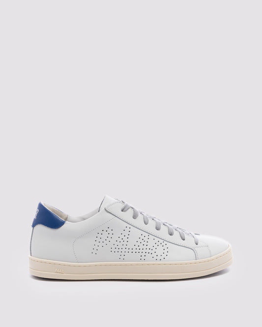 P448 John White/Blue Sneaker - Men