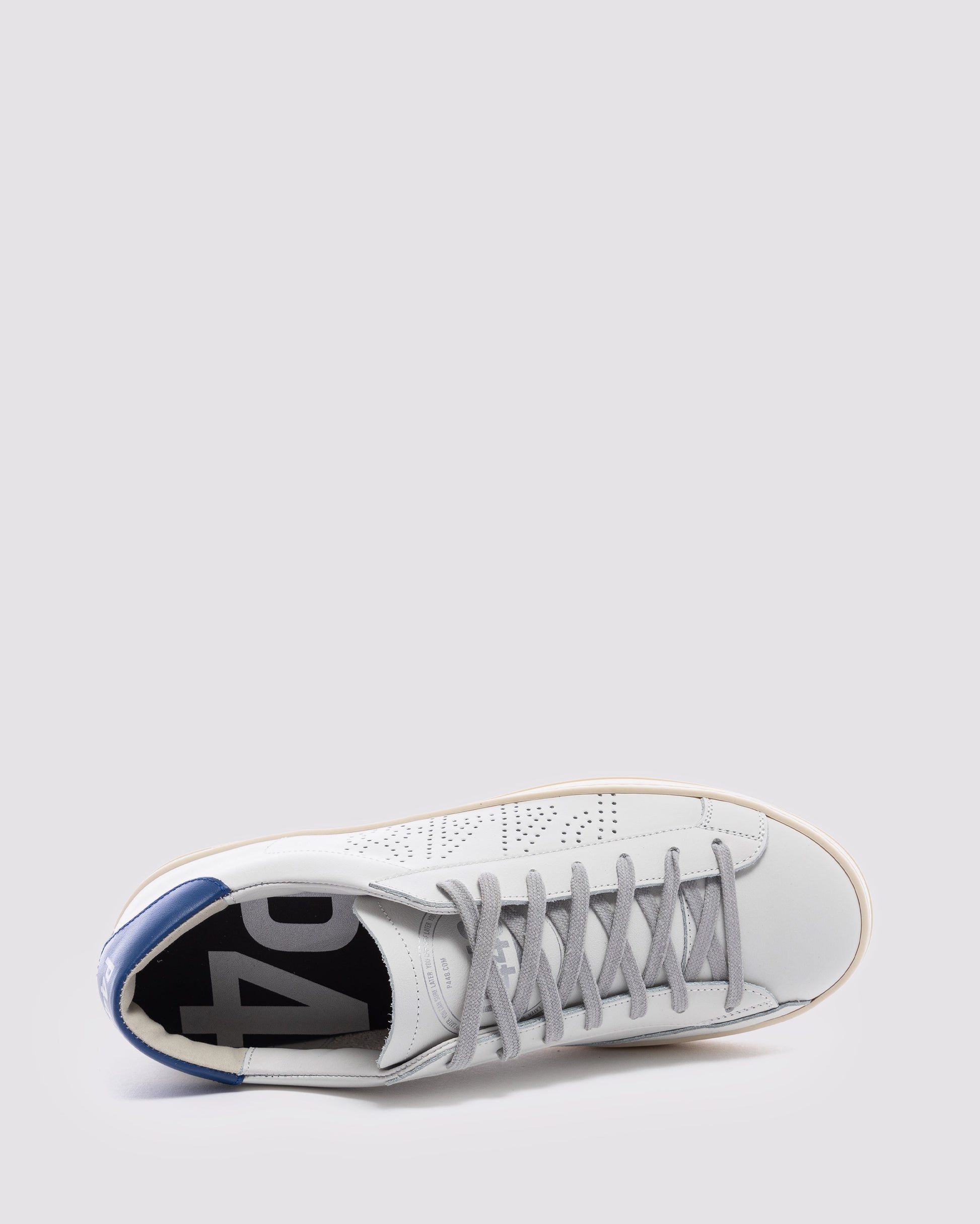 P448 John White/Blue Sneaker - Men