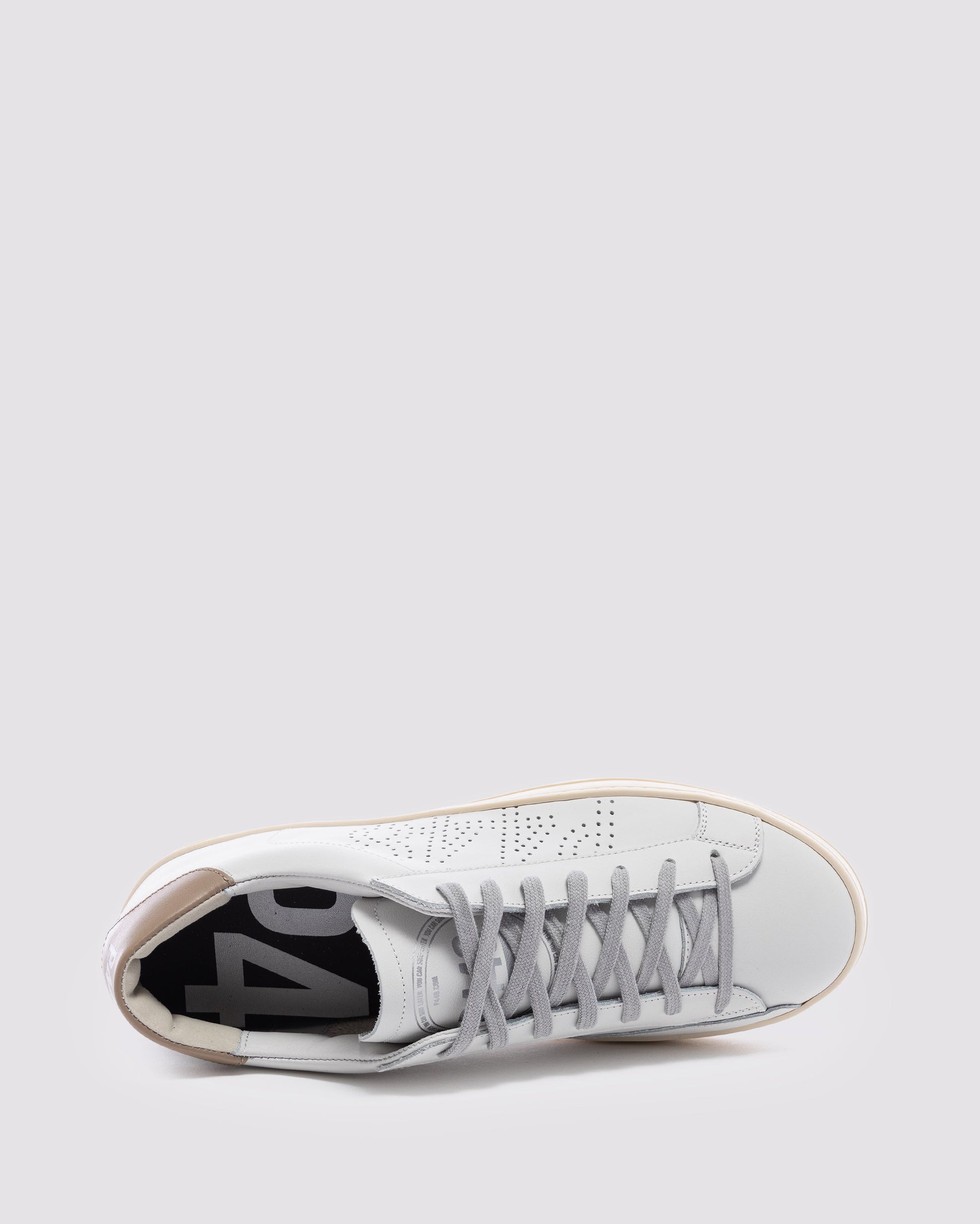 P448 John White/Brown Sneaker - Men